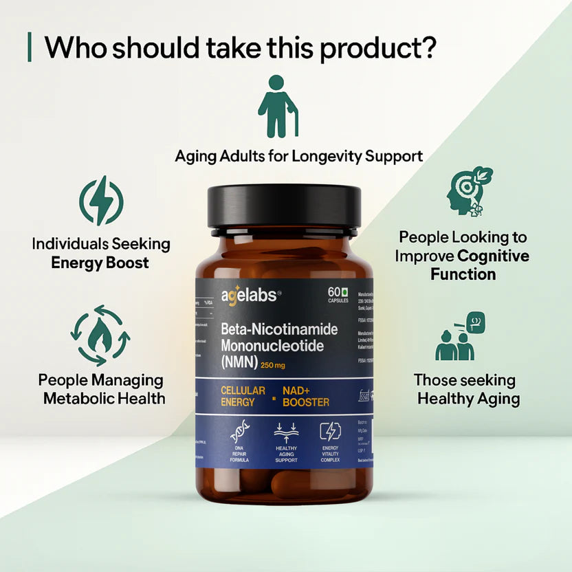 Beta-Nicotinamide Mononucleotide (NMN) 250 mg | Cellular Energy & Longevity Support