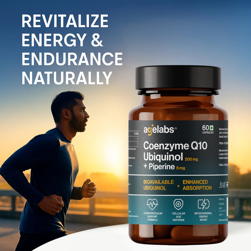 CoQ10 (Ubiquinol) 200 mg with Piperine | Cellular Energy & Heart Health