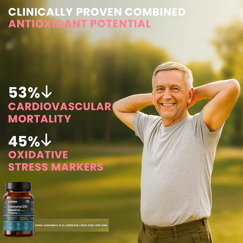 CoQ10 (Ubiquinol) 200 mg with Piperine | Cellular Energy & Heart Health